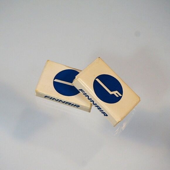 Vintage FINNAIR Airlines 2 Personal Size Soap Bars Finland Airline Toiletries - Picture 1 of 4